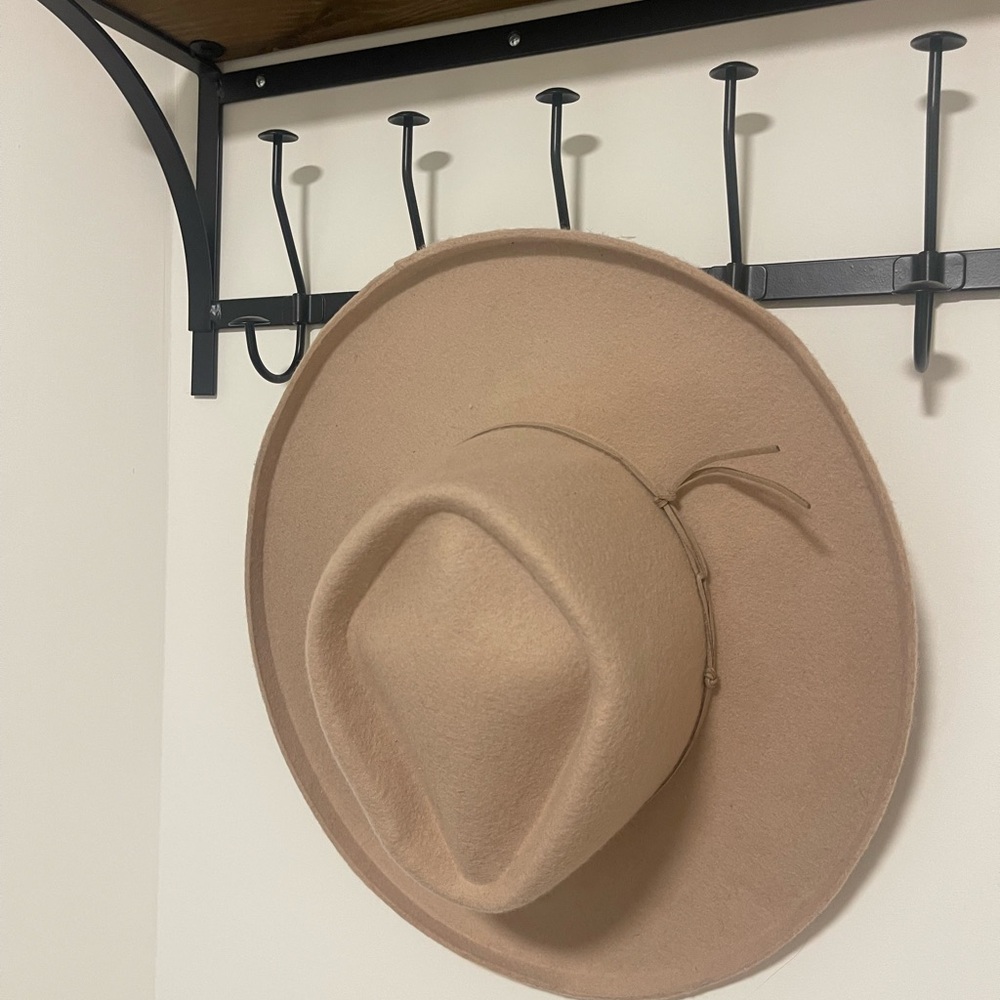 Lucca Tan Wide-Brim Hat